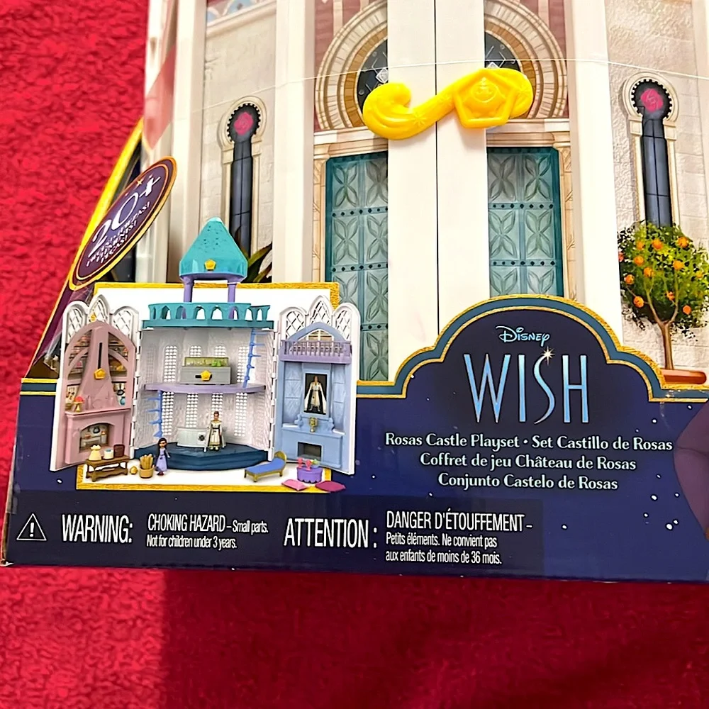 Disney Wish Rosa Castle Play Set 20+ Pieces New in Box